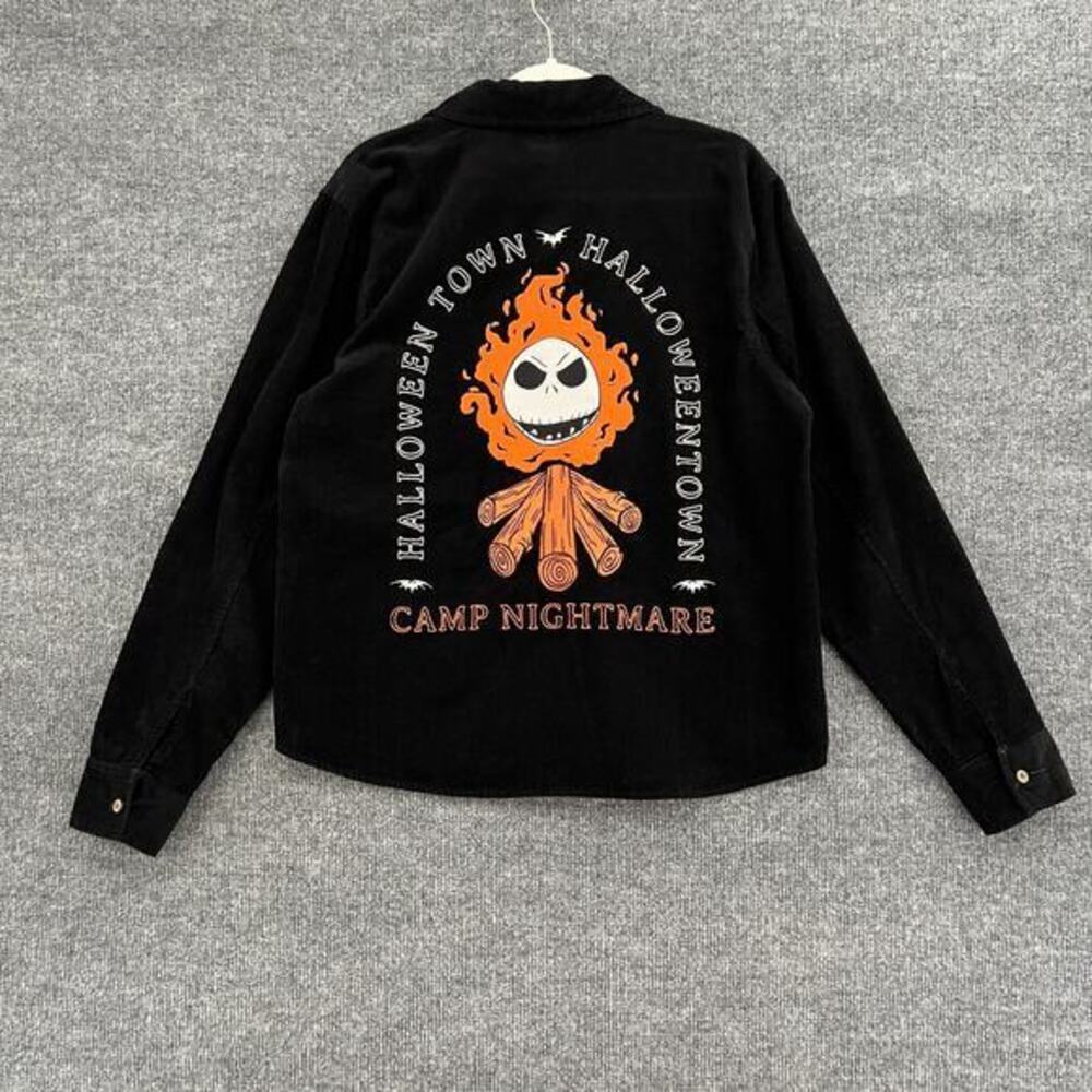 Disney Nightmare Before Christmas Her Universe Corduroy Shirt Womens M Shacket